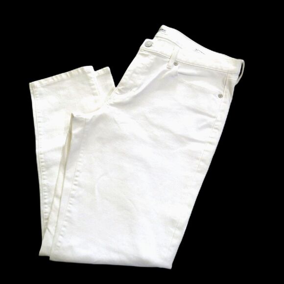 Banana Republic Denim - Banana Republic Women's Premium Denim White Skinny Ankle 31 EUC